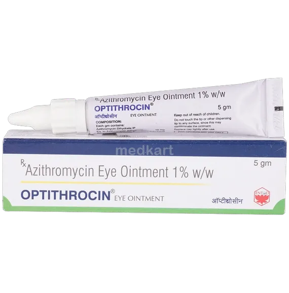 optithrocin eye ointment 5 gm